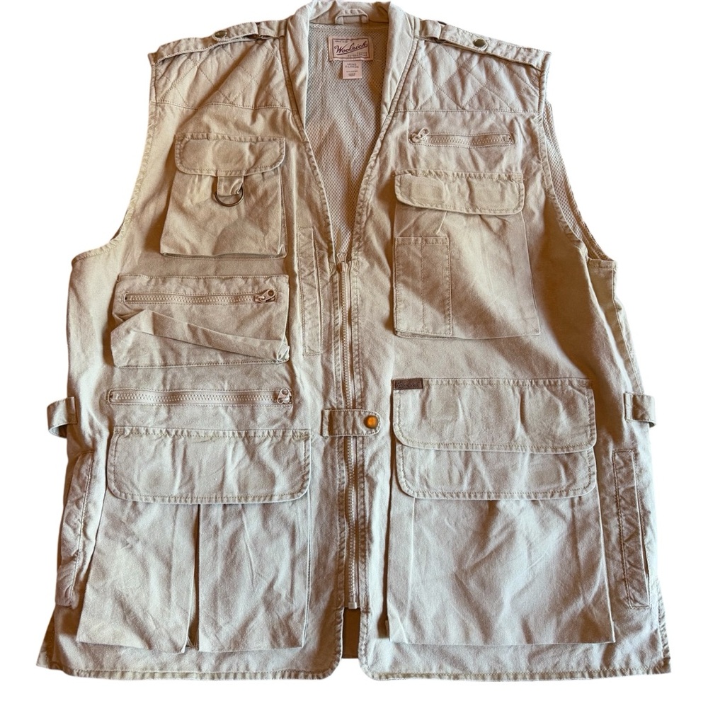 Woolrich Hunting And Fishing Vest Khaki Utility Vest Men’s Xl View 2